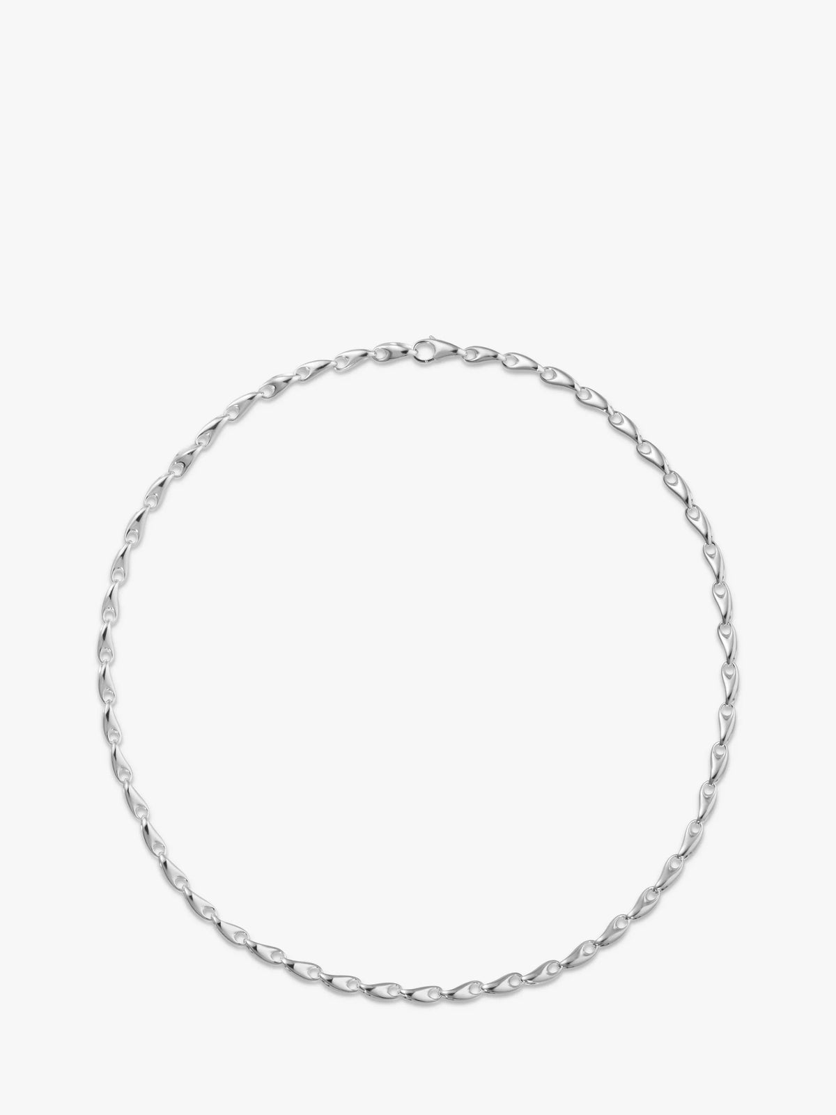 Georg Jensen organic links chain necklace silver - British product