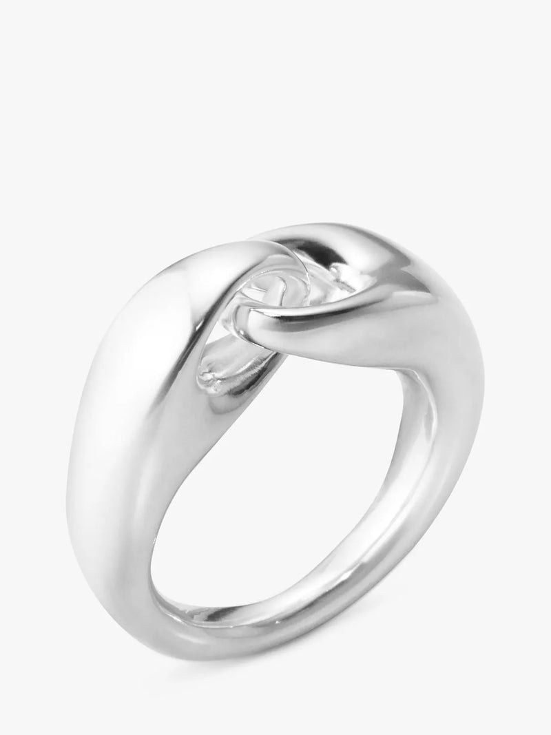 Georg Jensen Wrap Link ring in sterling silver - British product