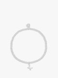 Estella Bartlett silver beaded kiss bracelet, imported from the UK