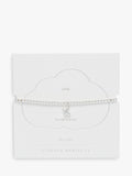 Estella Bartlett silver beaded kiss bracelet, imported from the UK