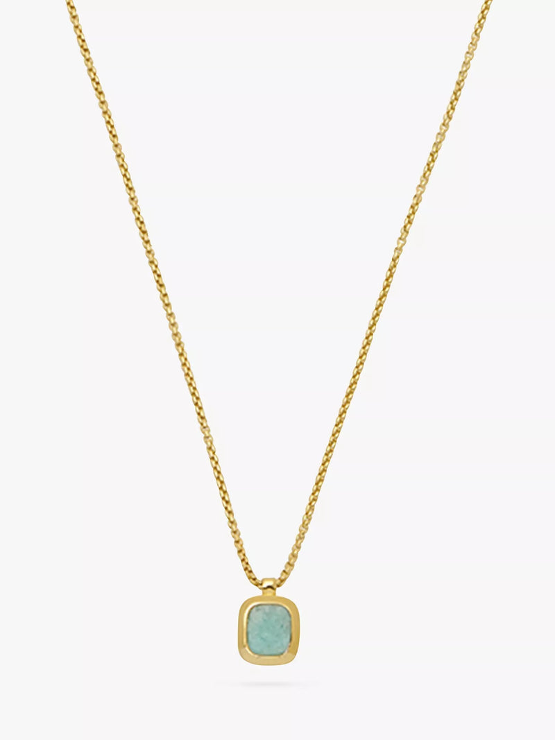 Estella Bartlett gold amazonite pendant necklace, UK version