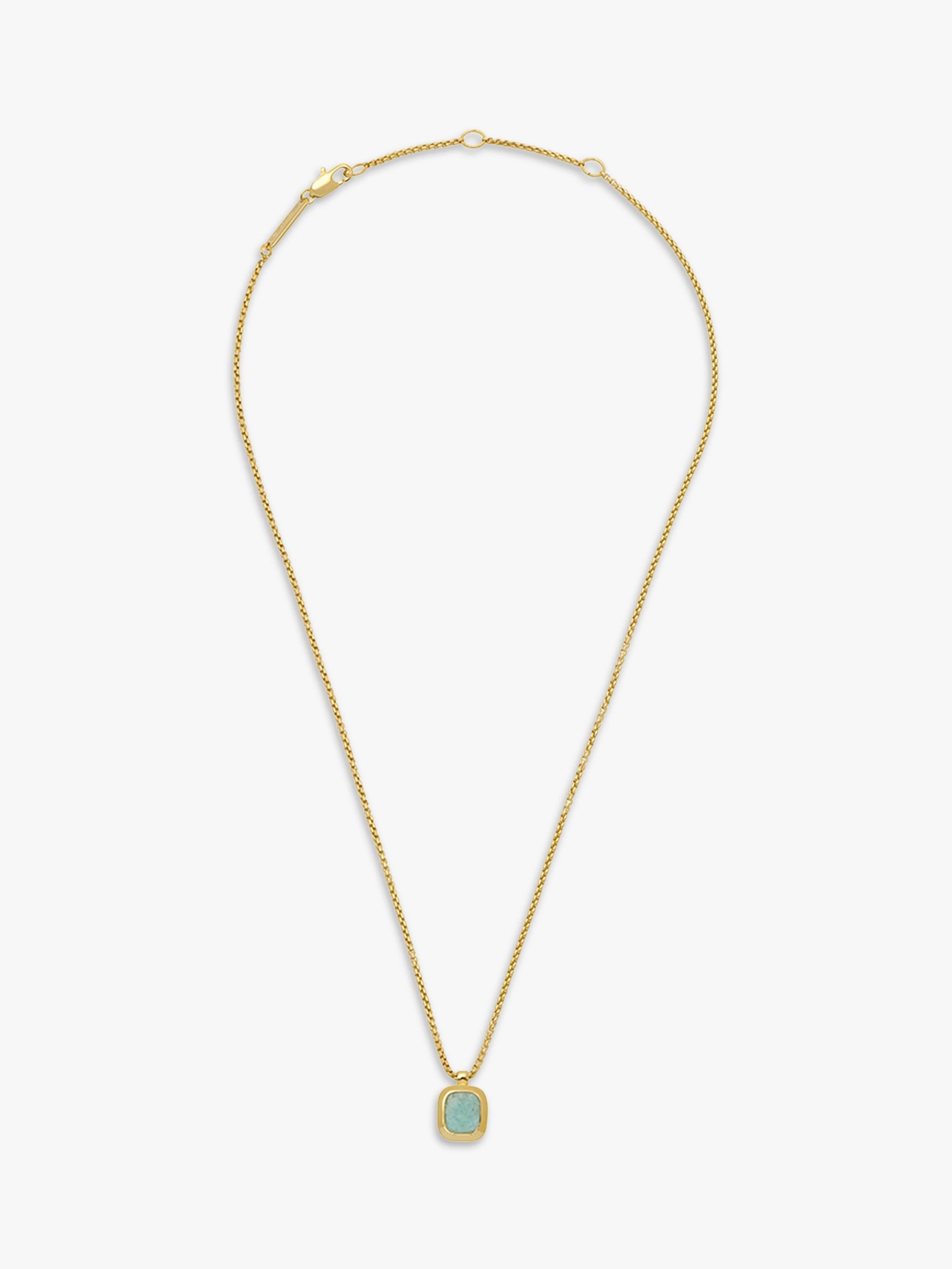 Estella Bartlett gold amazonite pendant necklace, UK version