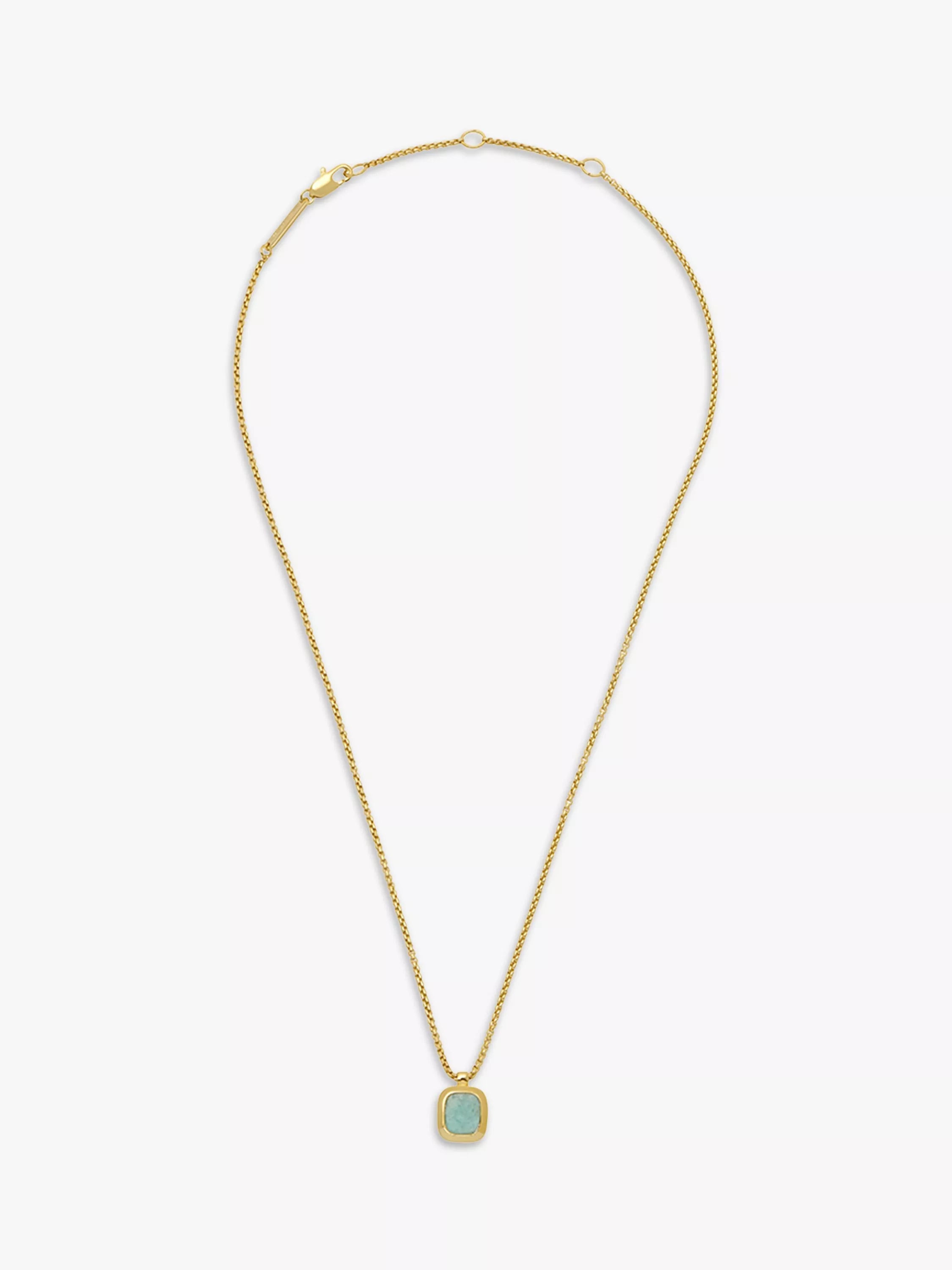 Estella Bartlett gold amazonite pendant necklace, UK version