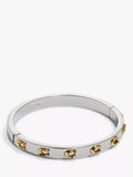 Coach Signature C Motif Gold Toned Bangle Bracelet, 60.96mm Diameter