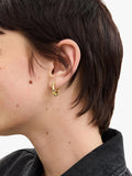 Coach signature C huggie hoop earrings, imported from the UK