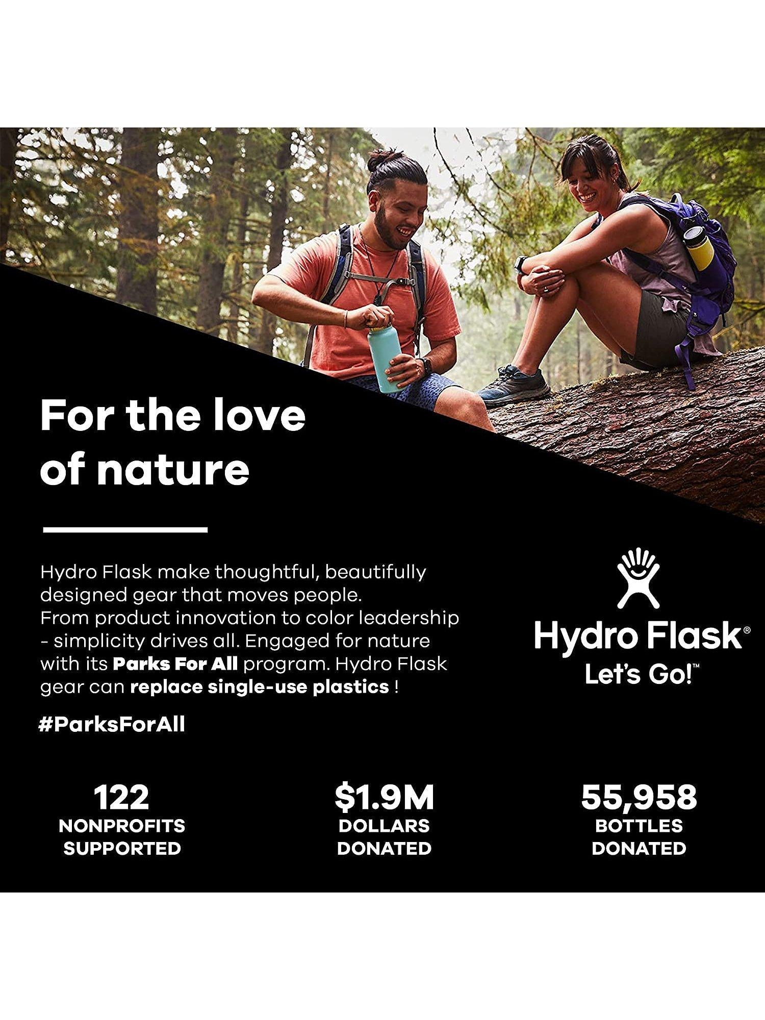 Hydro Flask bottle cleaning brush with nylon bristles and non-slip grip, UK version
