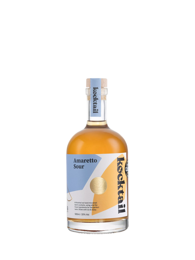 Amaretto Sour Cocktail mit Bourbon und Zitrone, 500ml