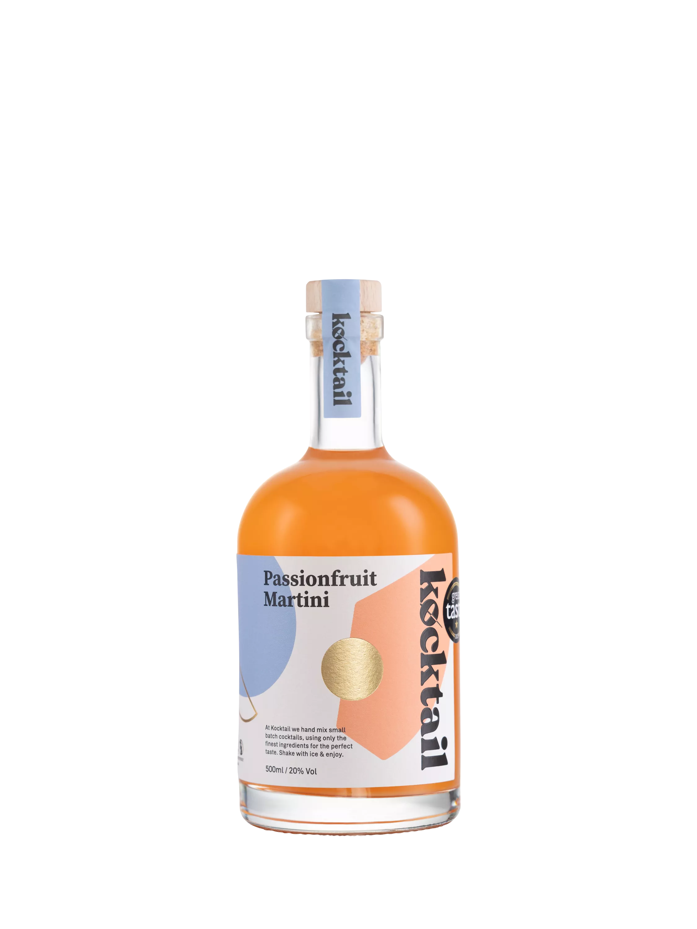 Passionfruit martini cocktail with vanilla vodka 500ml, UK version