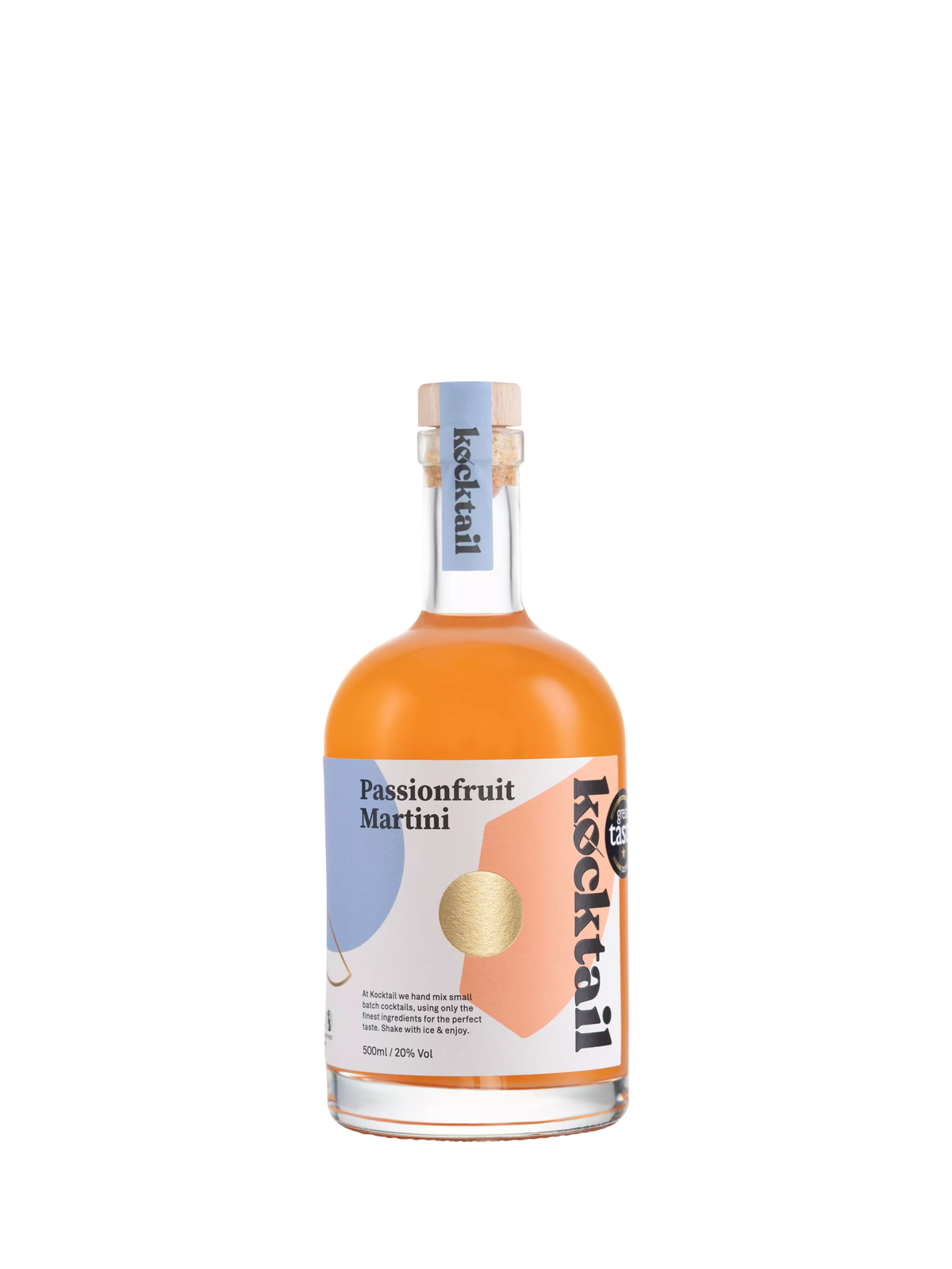 Passionfruit martini cocktail with vanilla vodka 500ml, UK version