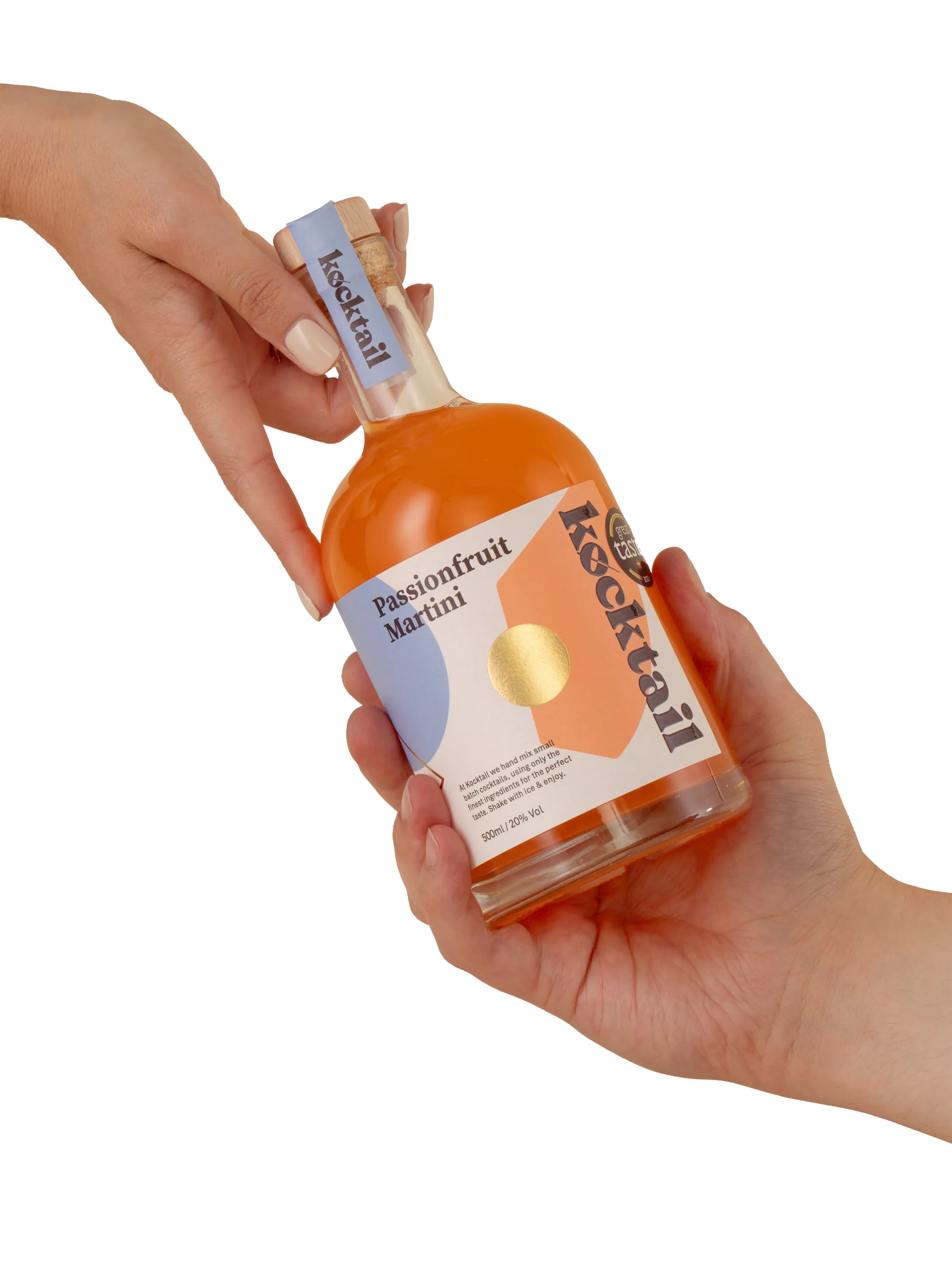 Passionfruit martini cocktail with vanilla vodka 500ml, UK version