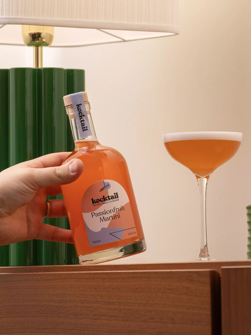 Passionfruit martini cocktail with vanilla vodka 500ml, UK version