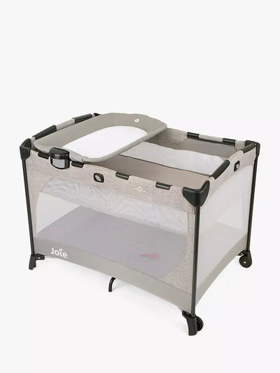 John Lewis Joie Baby Commuter Travel Cot with Changer, Speckled- Buy online at McGrocer