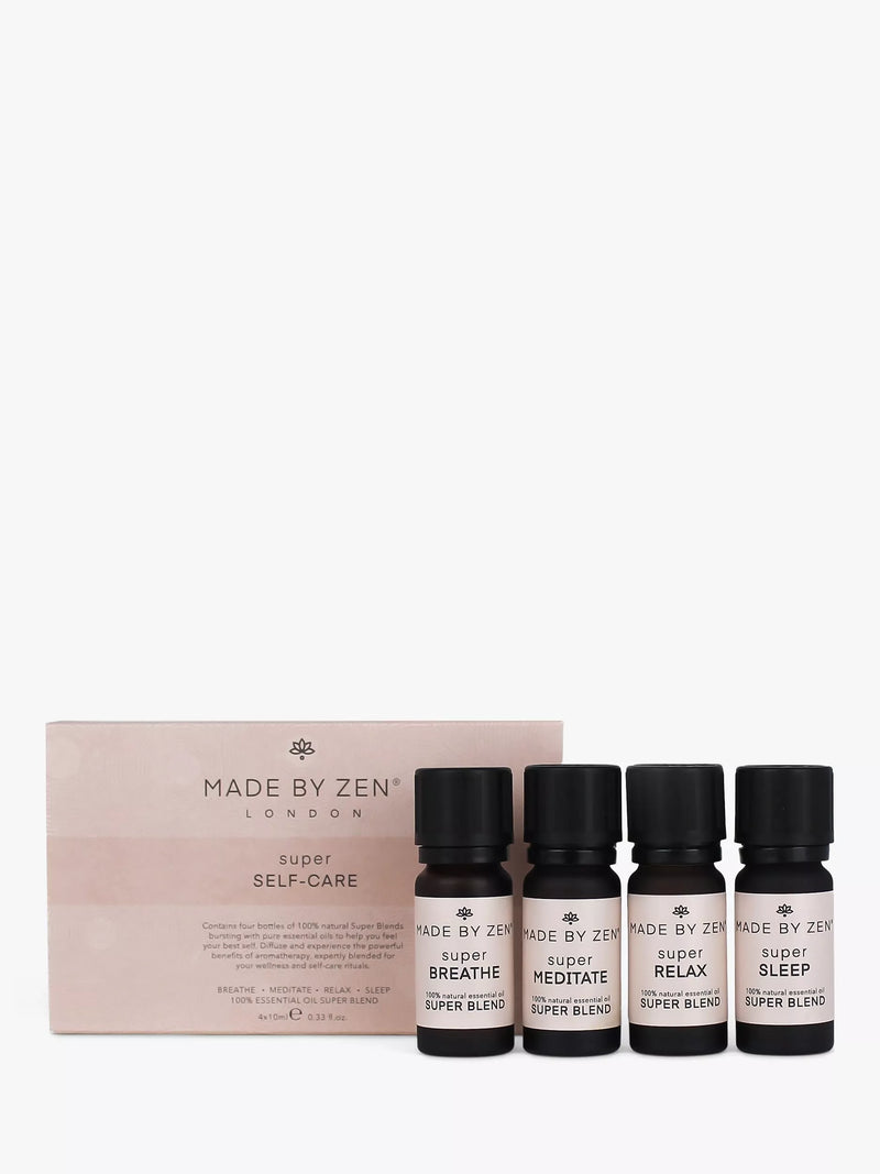 Essential Oil Gift Set with Detox, Breathe, Focus, and Sleep Blends