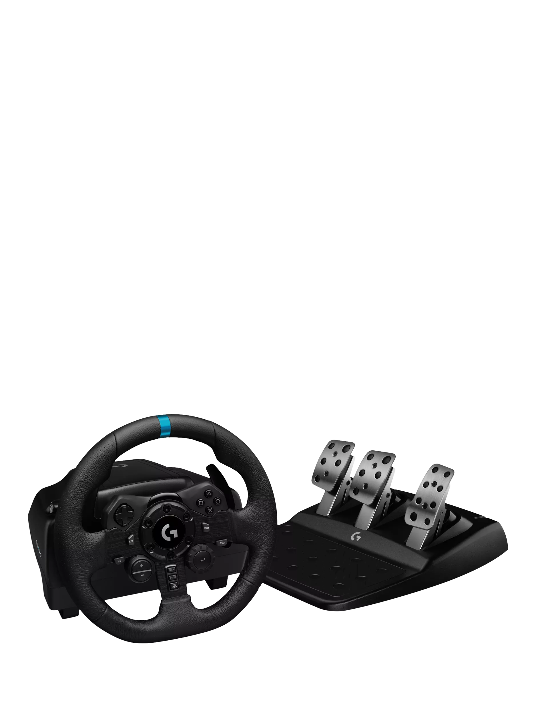 Logitech G923 TRUEFORCE racing wheel for PlayStation and PC, UK version