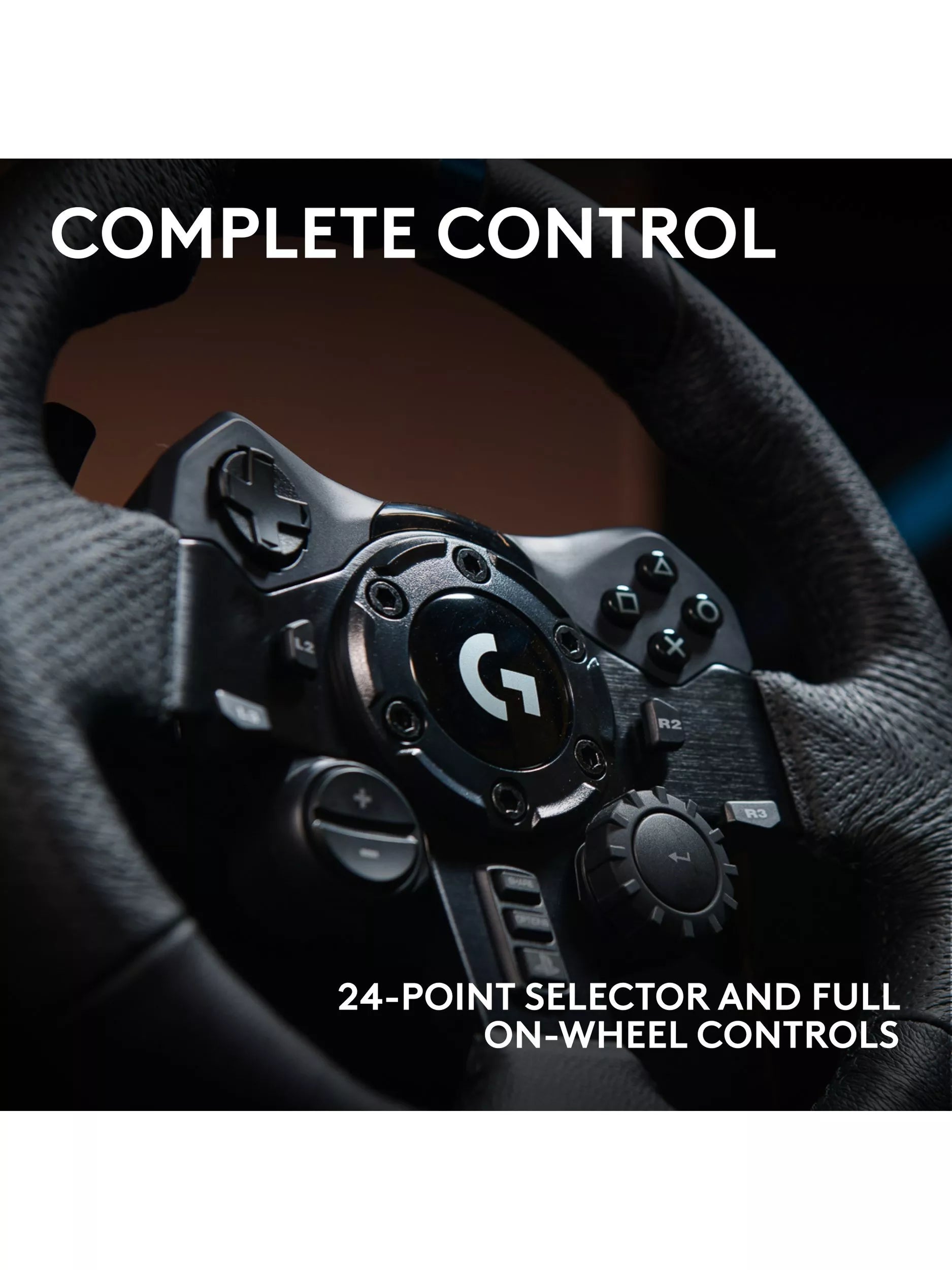 Logitech G923 TRUEFORCE racing wheel for PlayStation and PC, UK version