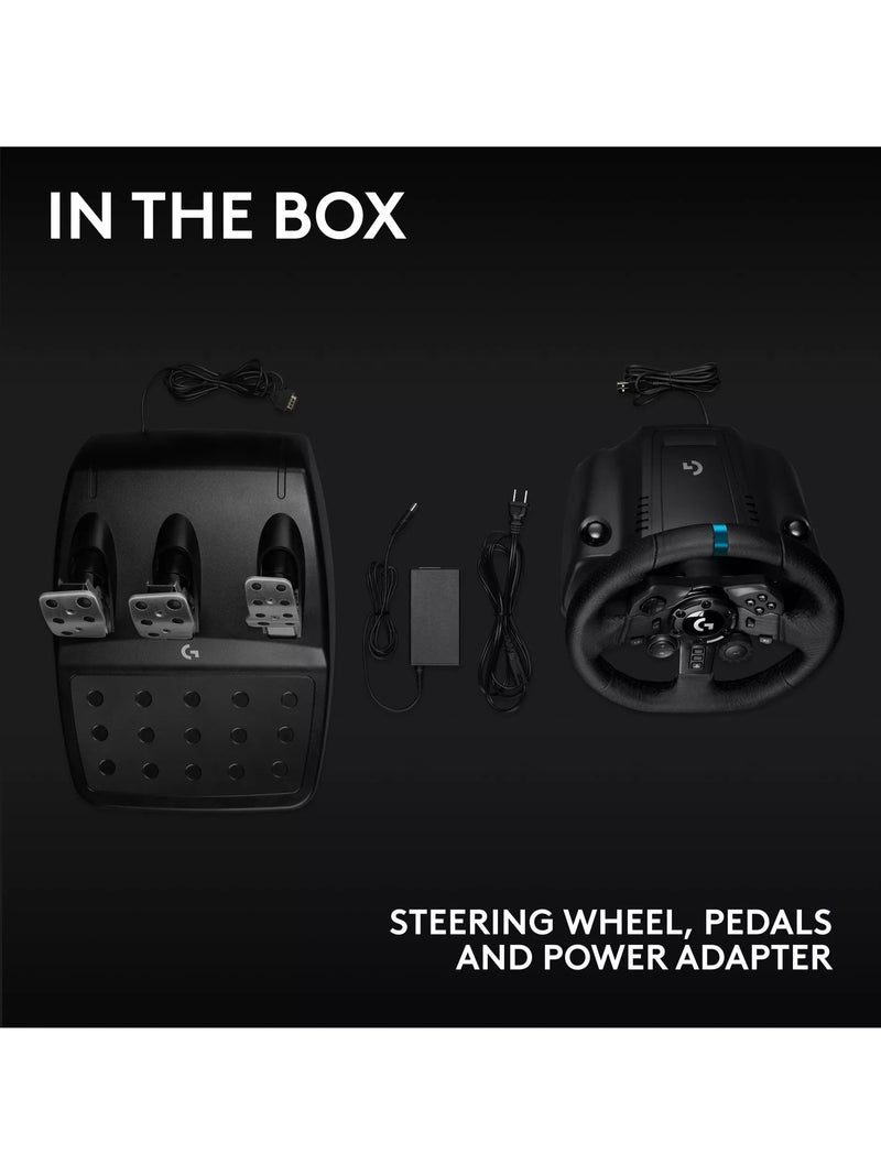 Logitech G923 TRUEFORCE racing wheel for PlayStation and PC, UK version