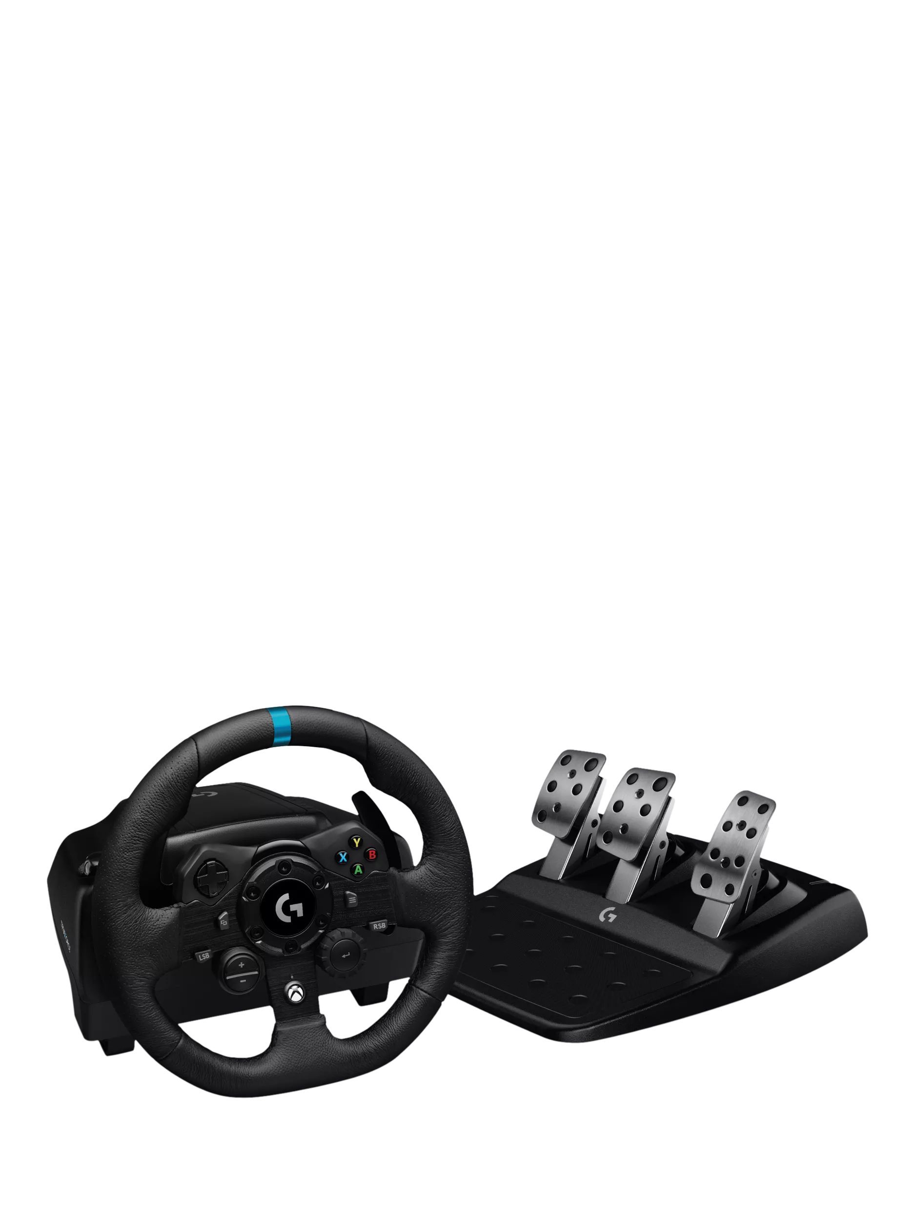 Logitech G923 TRUEFORCE racing wheel and pedals (British brand)