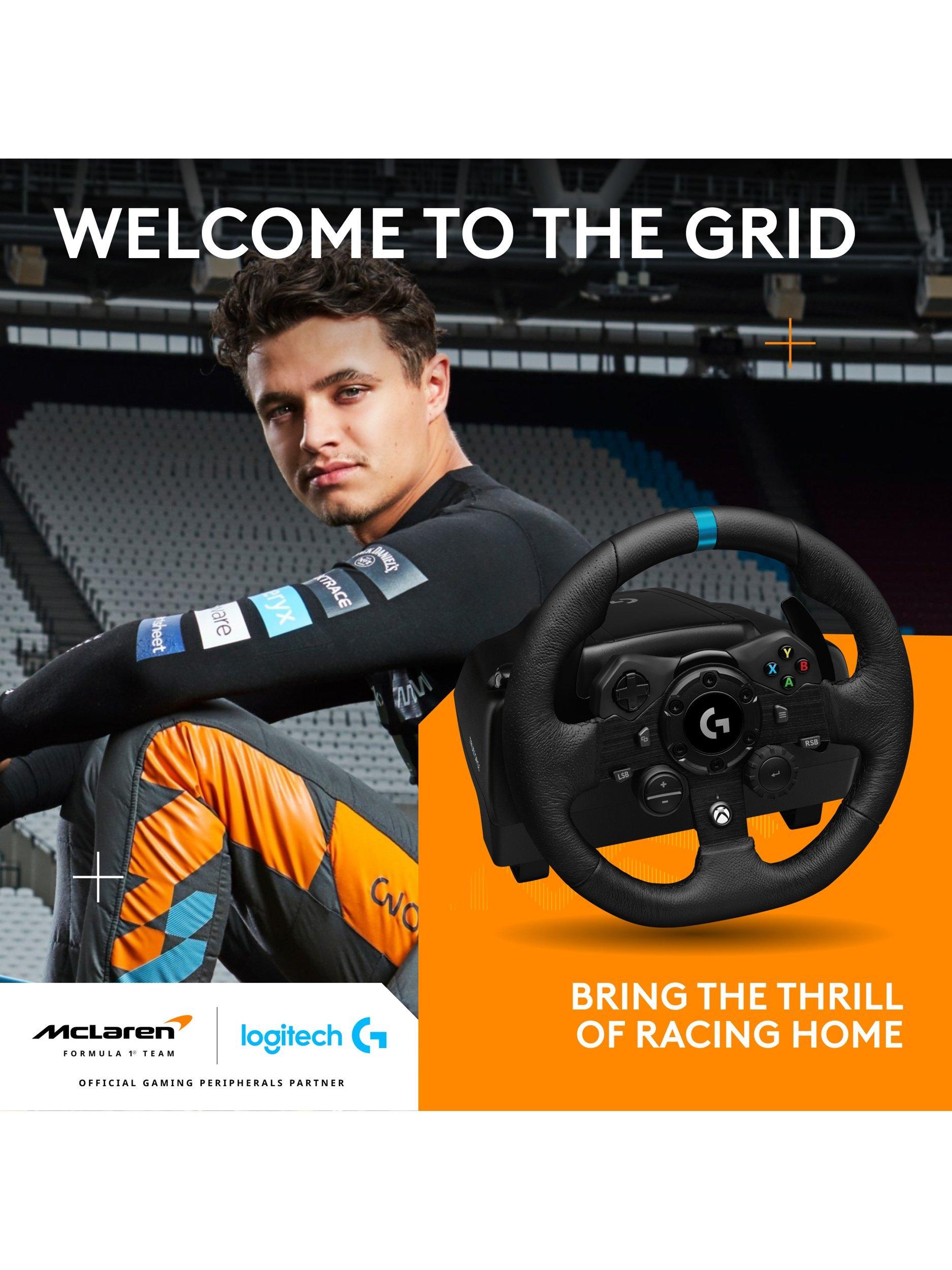 Logitech G923 TRUEFORCE racing wheel and pedals (British brand)