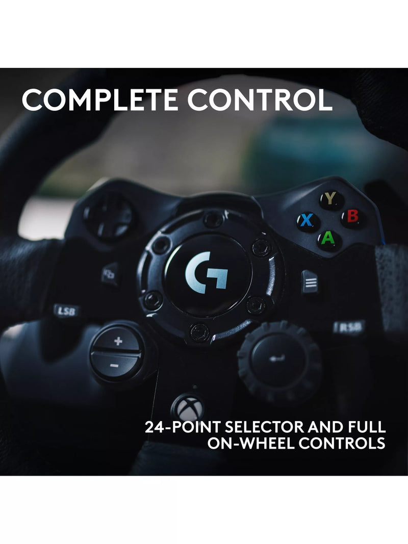 Logitech G923 TRUEFORCE racing wheel and pedals (British brand)