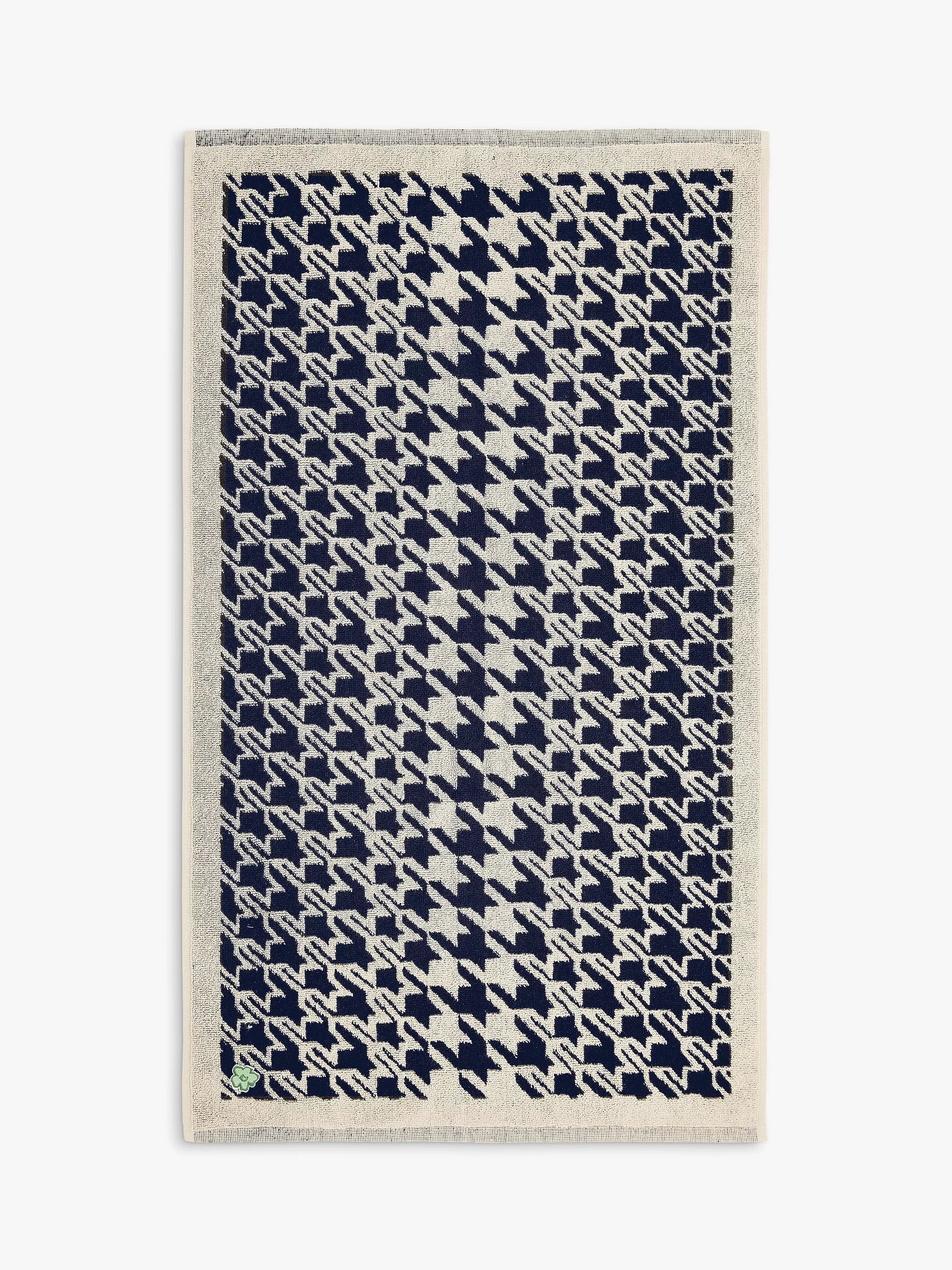 Ted Baker Houndstooth Geo Bath Mat - Charcoal