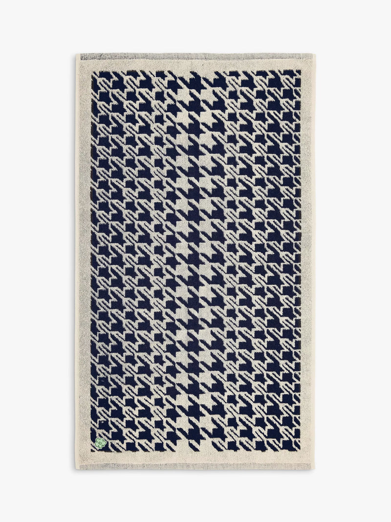 Ted Baker Houndstooth Geo Bath Mat - Charcoal