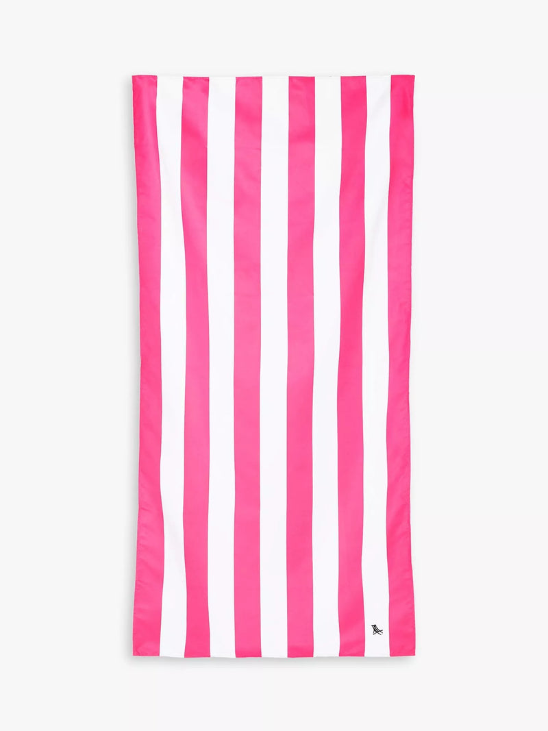 Dock & Bay Cabana Stripe Quick Dry Beach Towel - Pink