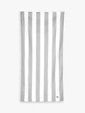Dock & Bay Cabana Stripe Quick Dry Beach Towel - Grey