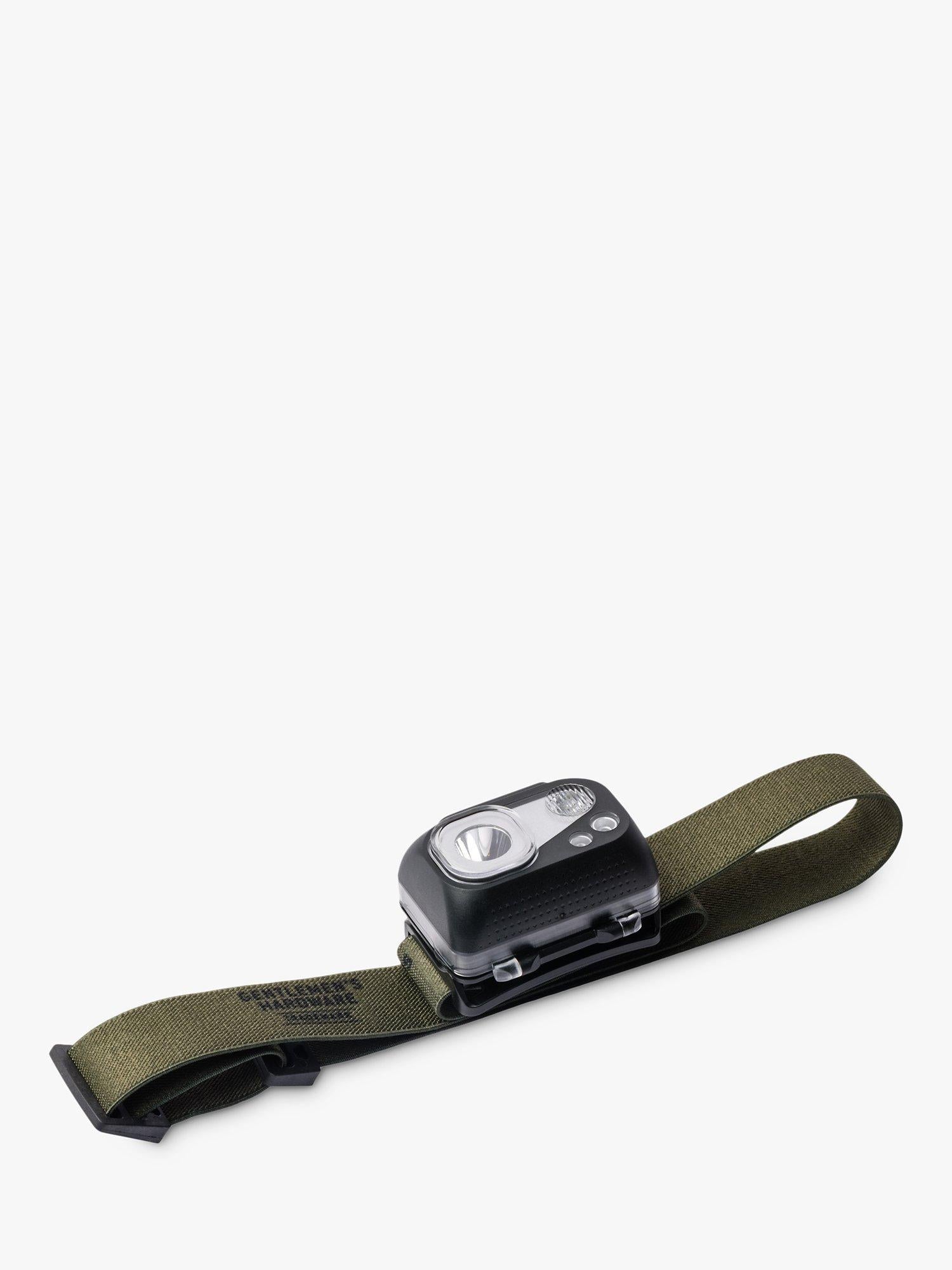 Gentlemen's Hardware head torch army green, imported from the UK