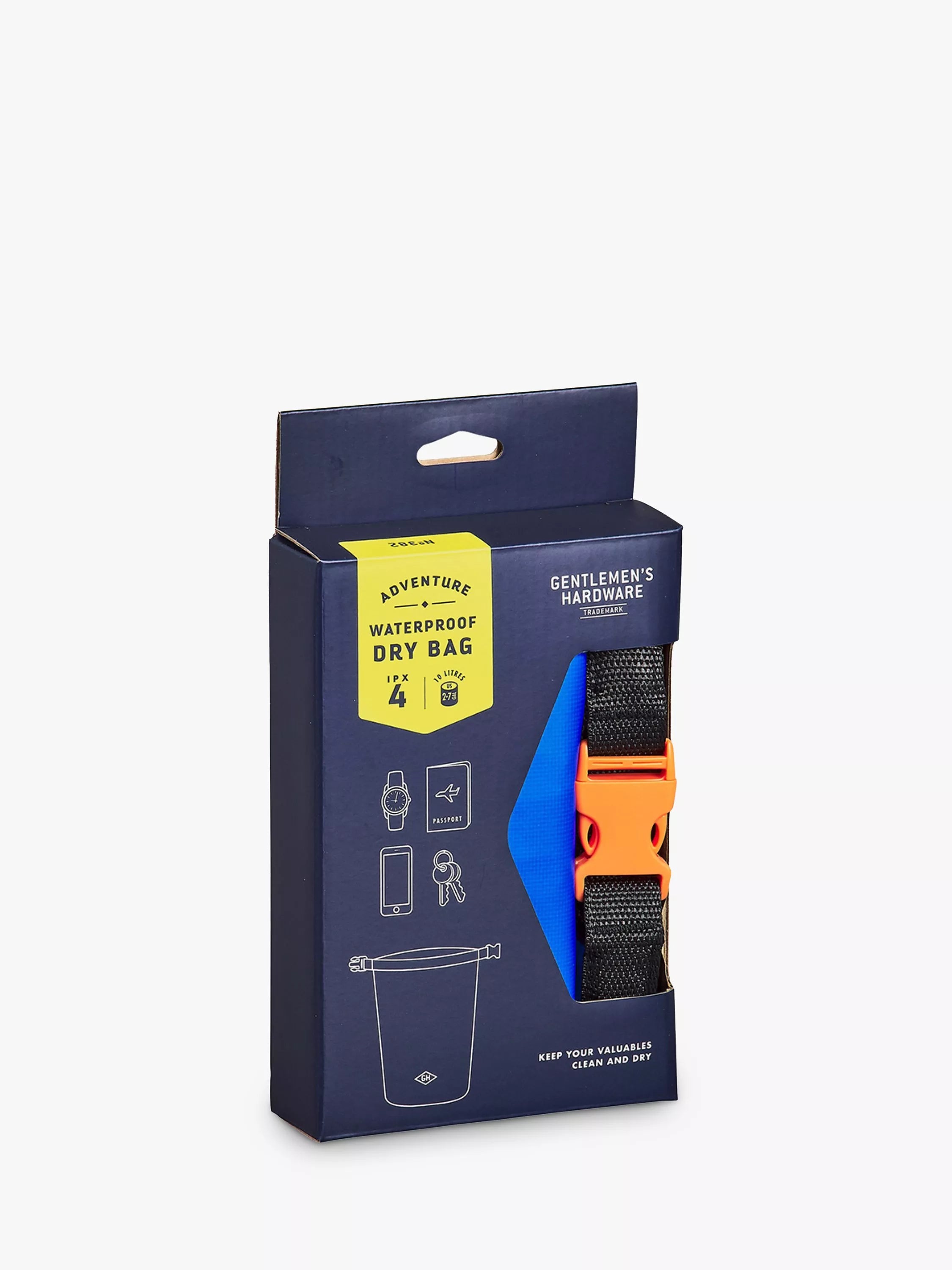 Gentlemen's Hardware Waterproof Dry Bag Blue, UK version
