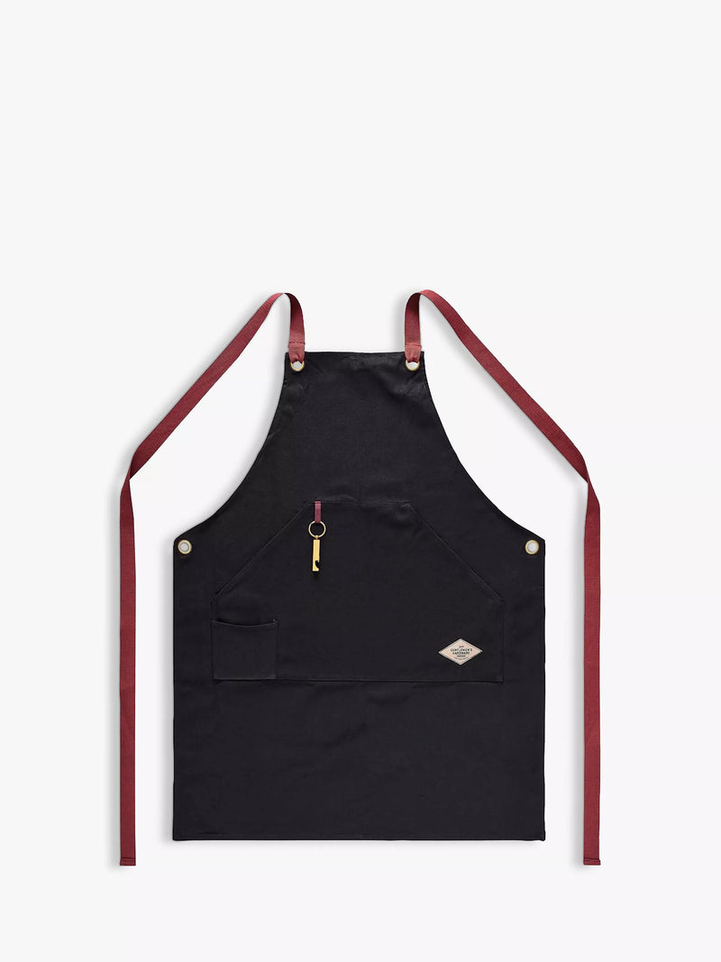 Gentlemen's Hardware BBQ apron gift set with bottle opener - British product