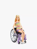 Barbie Fashionista doll in wheelchair with long hair, imported from the UK
