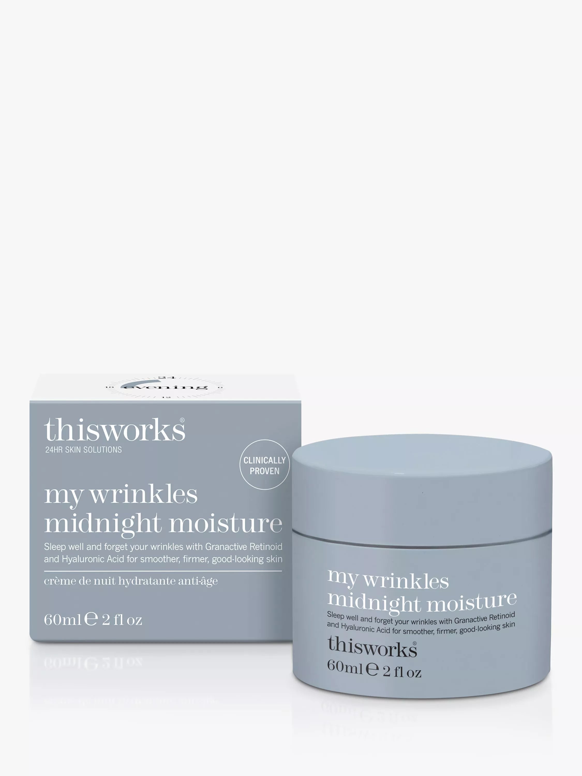 This Works My Wrinkles Midnight Moisture night cream 60ml, imported from the UK