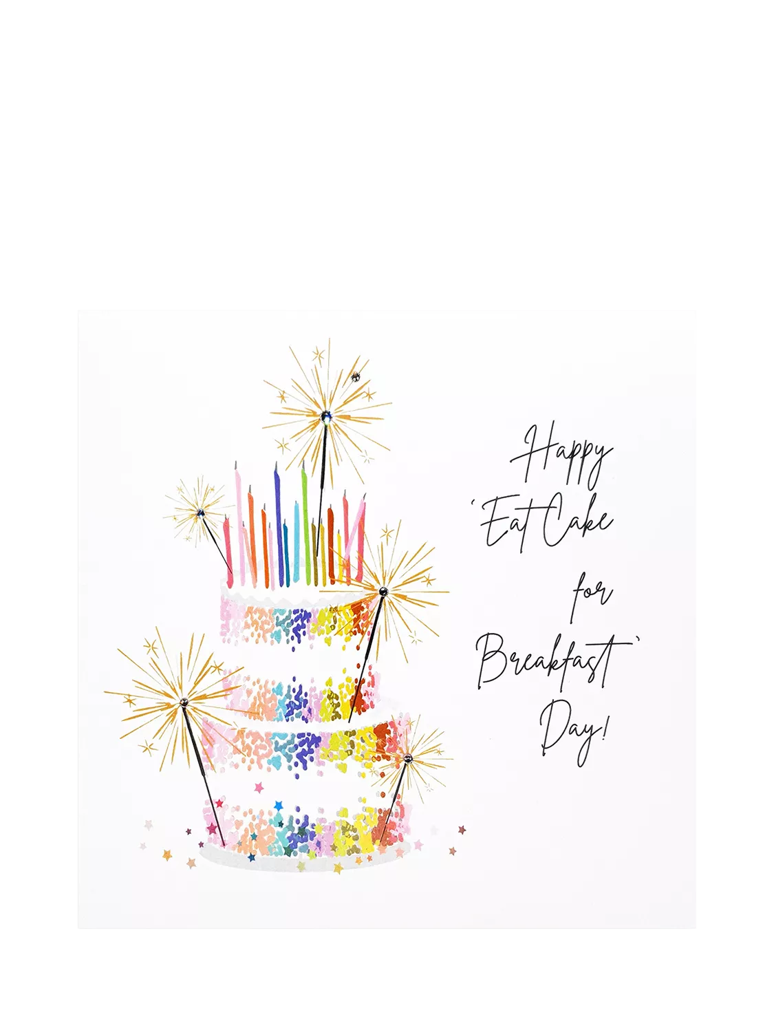 Five Dollar Shake cake breakfast birthday card - British product