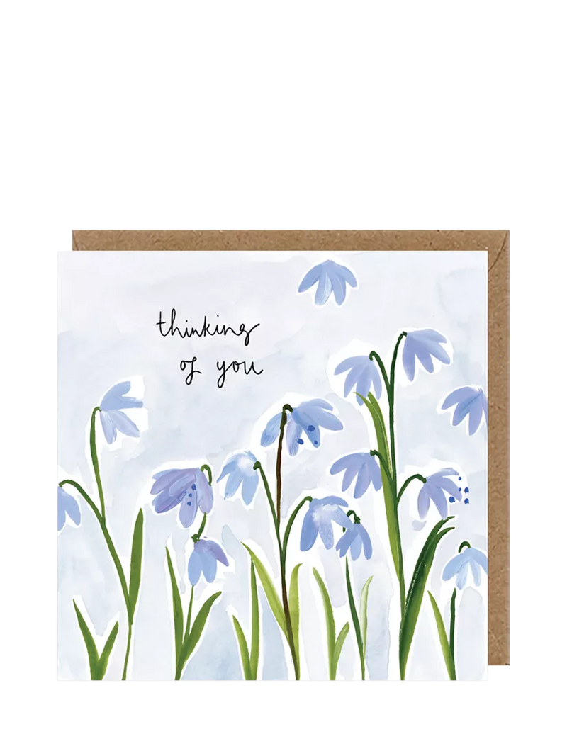 Louise Mulgrew Designs Scilla sympathy card, blank inside, UK version