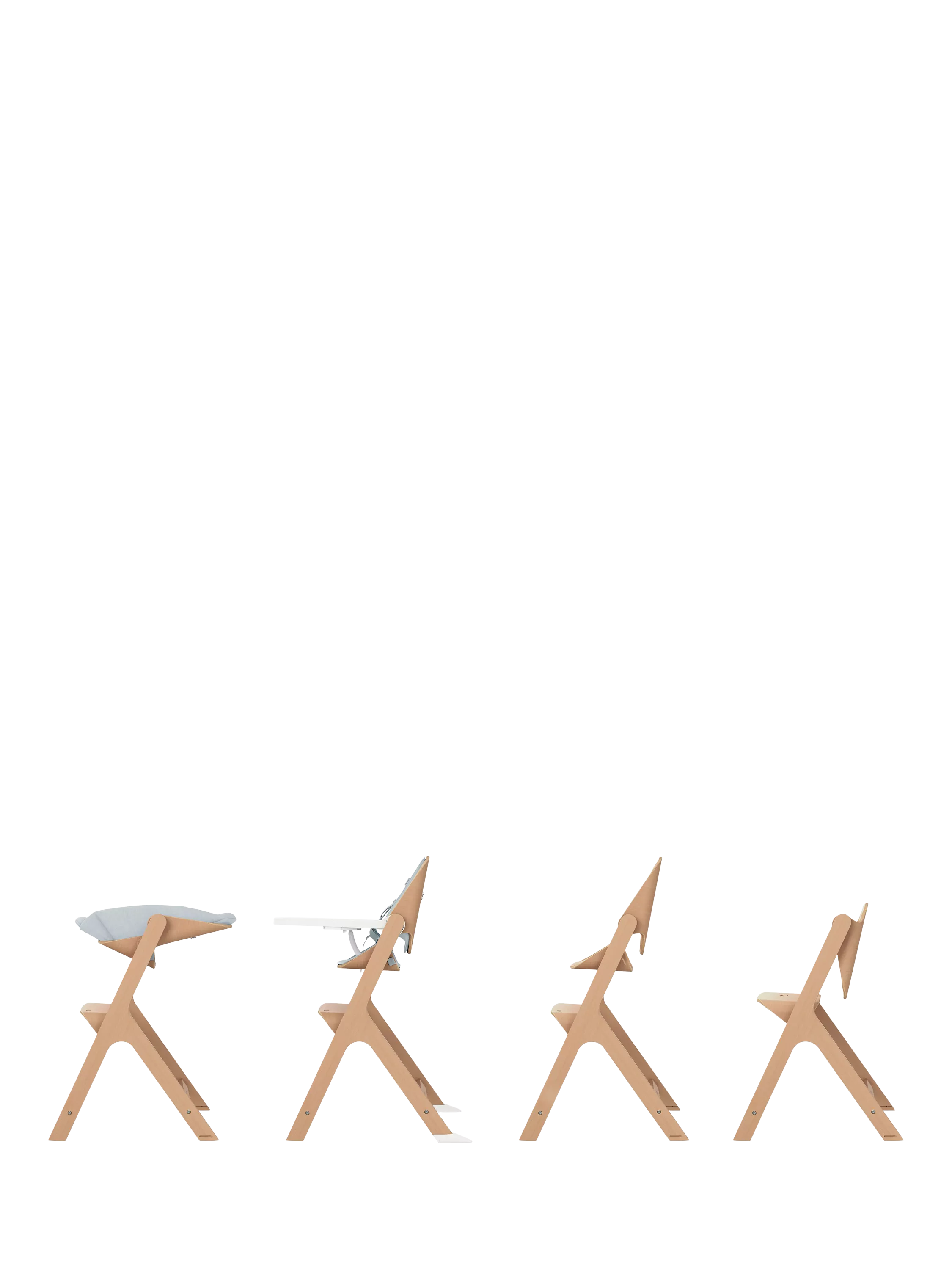 Maxi-Cosi Nesta wooden highchair with adjustable seat, imported from the UK