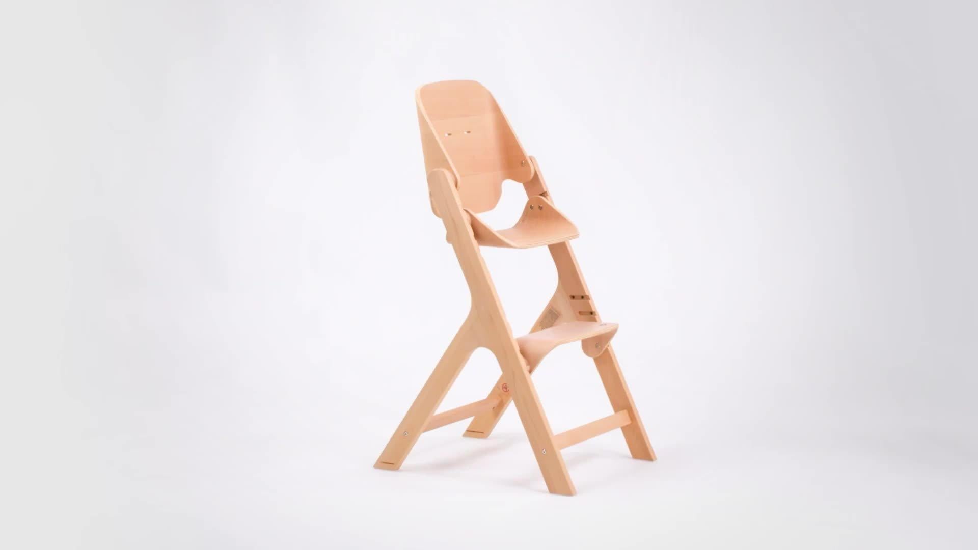 Maxi-Cosi Nesta wooden highchair with adjustable seat, imported from the UK