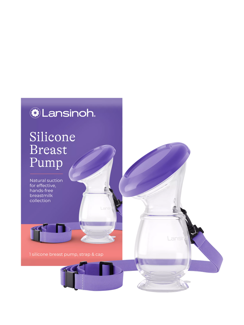 Lansinoh silicone manual breast pump with suction base, UK version