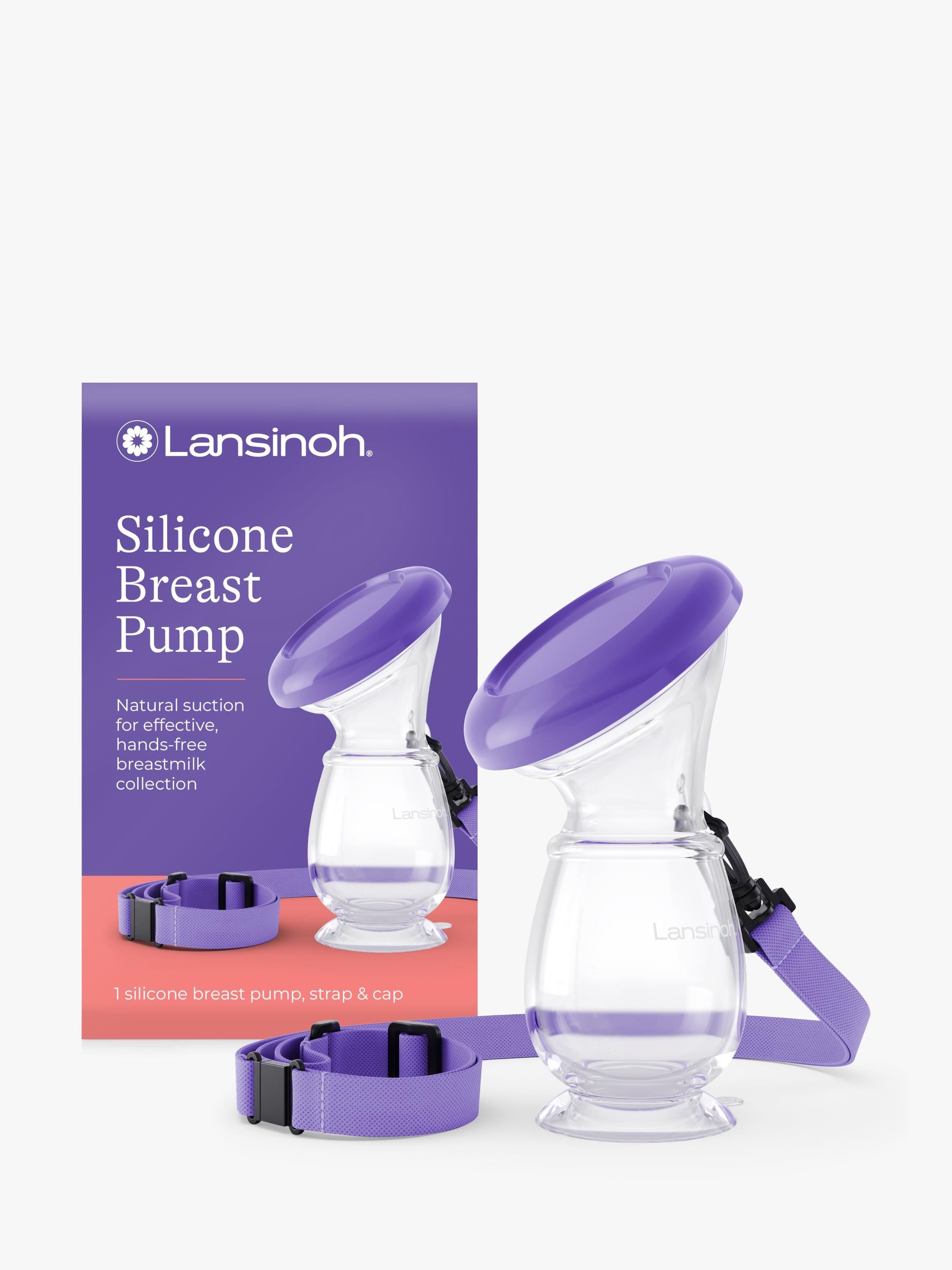 Lansinoh silicone manual breast pump with suction base, UK version