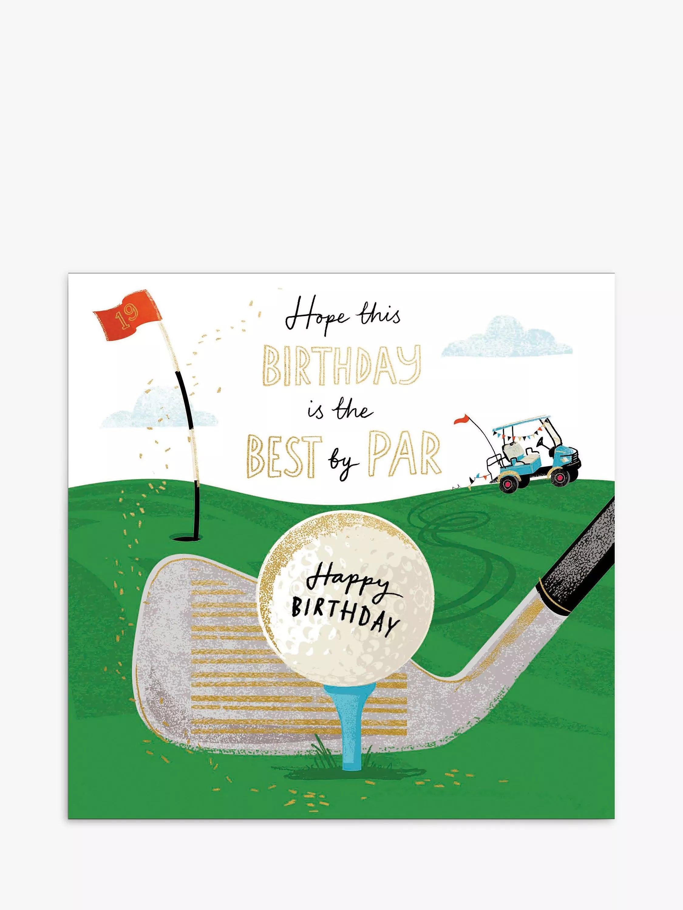Woodmansterne Best By Par birthday card - British product