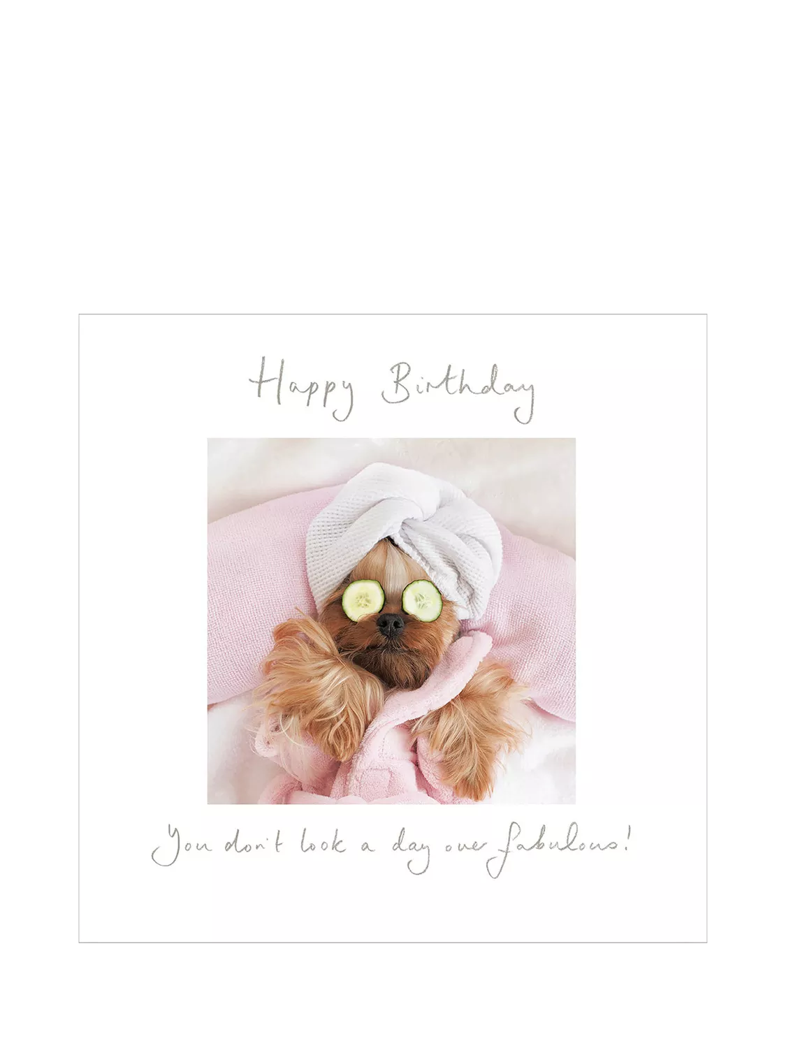 Woodmansterne Pamper Princess birthday card with envelope - British product