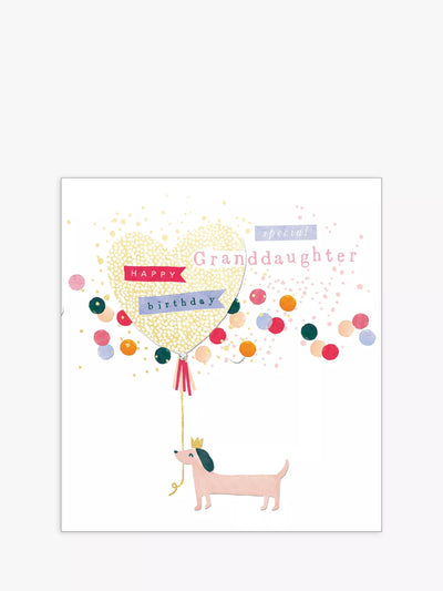 John Lewis The Proper Mail Company Dog Special Granddaughter Birthday Card- Buy online at McGrocer