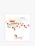 The Proper Mail Company dog special birthday card for granddaughter, UK version