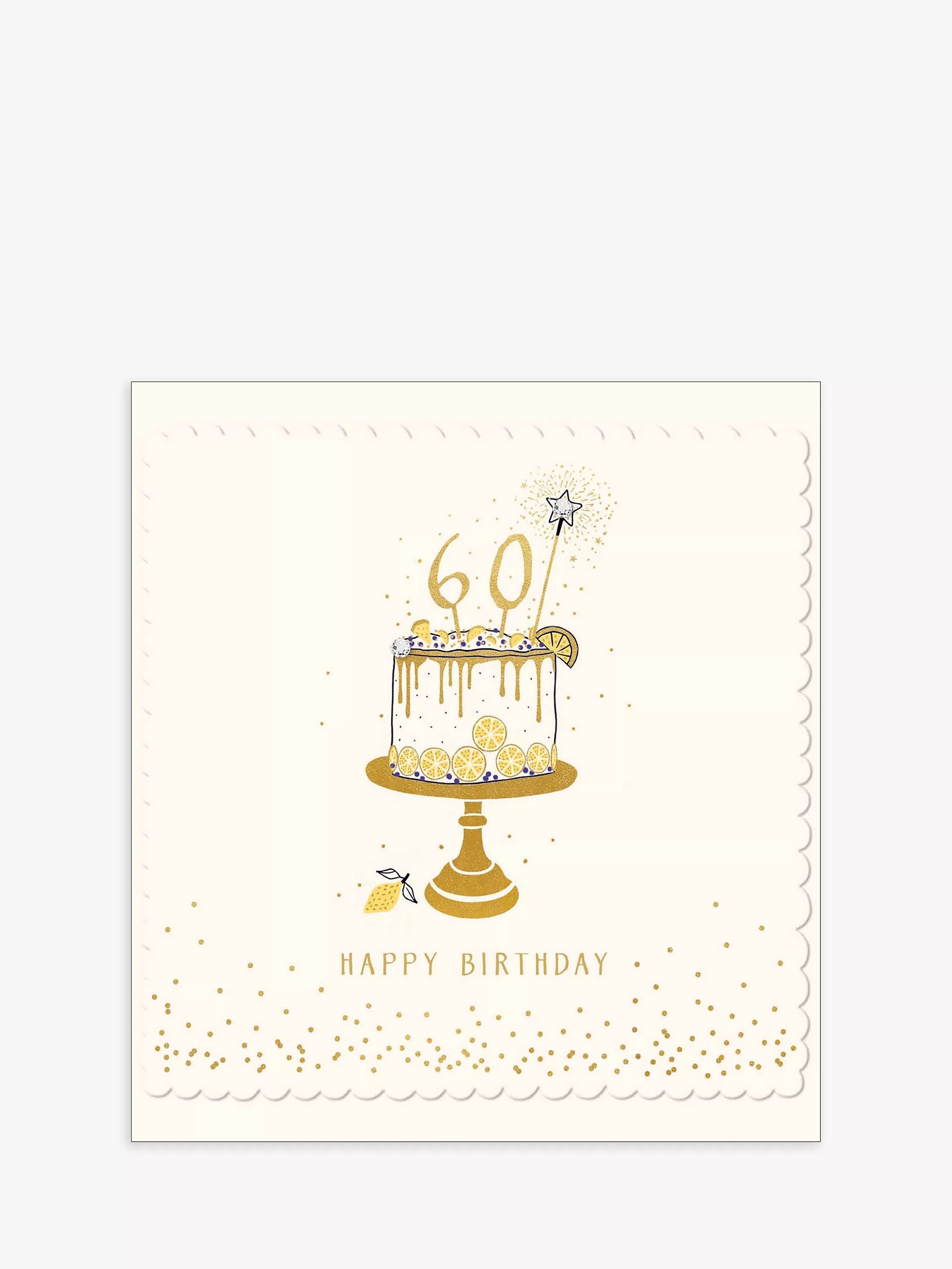 The Proper Mail Company 60th birthday card blank inside - British product