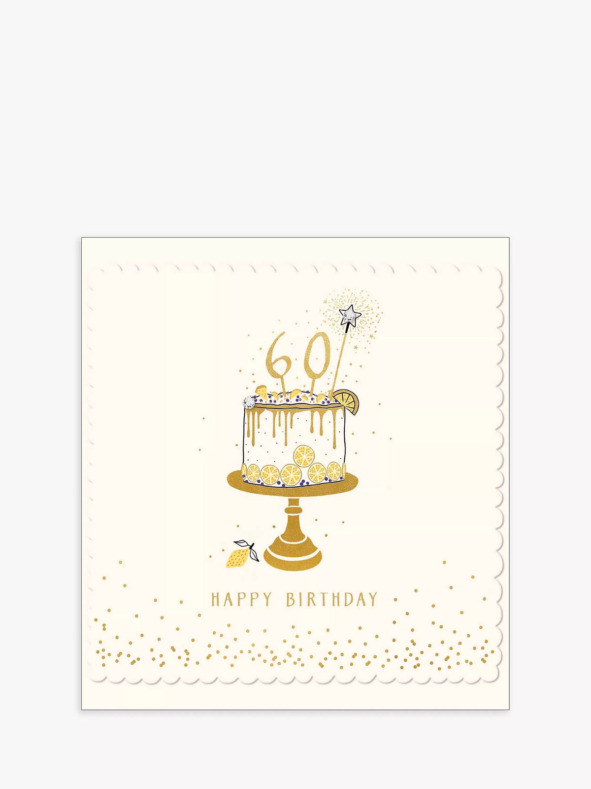 The Proper Mail Company 60th birthday card blank inside - British product