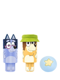 Bluey wooden character skittle set, imported from the UK