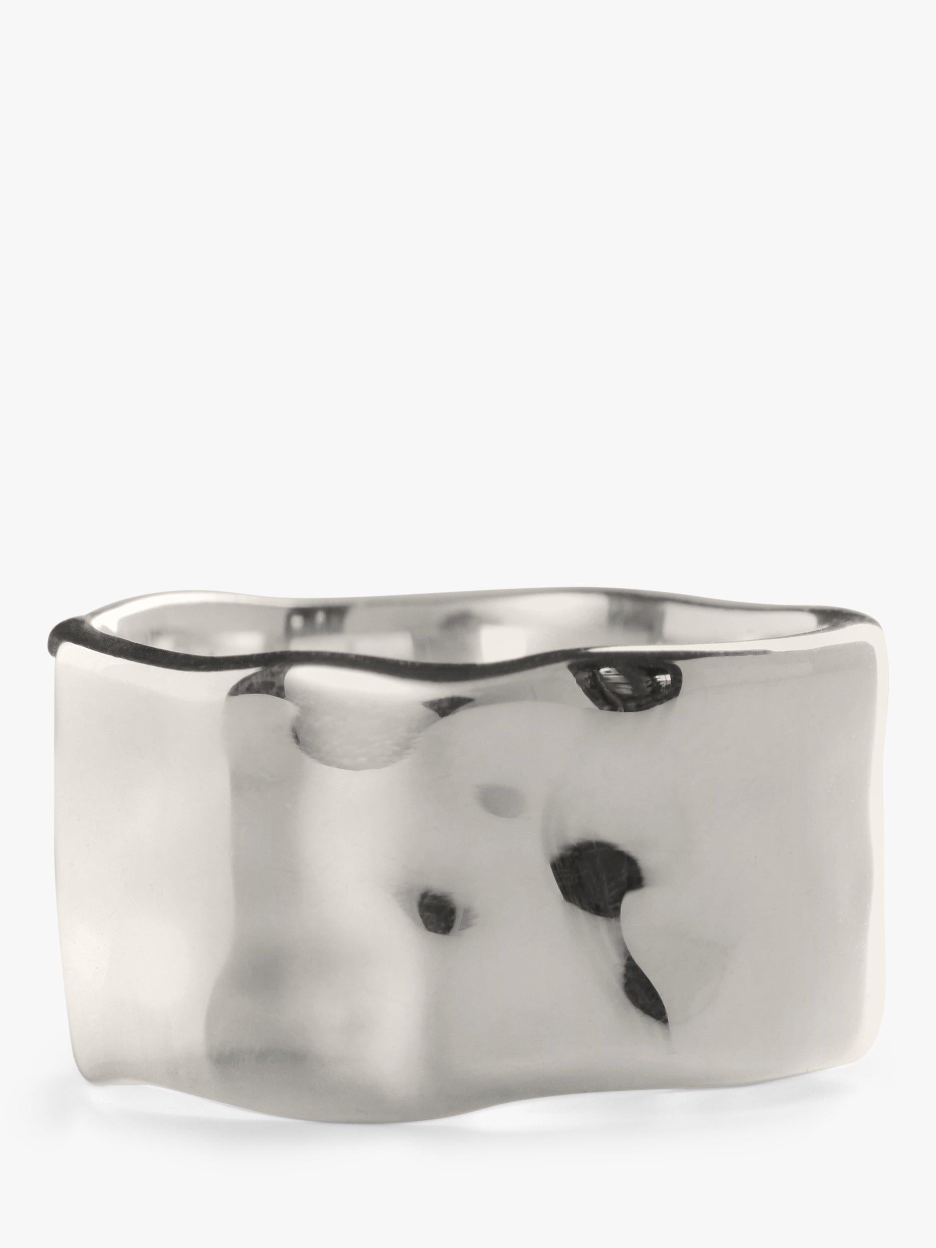 Monica Vinader MV Siren Muse bold silver ring, UK version