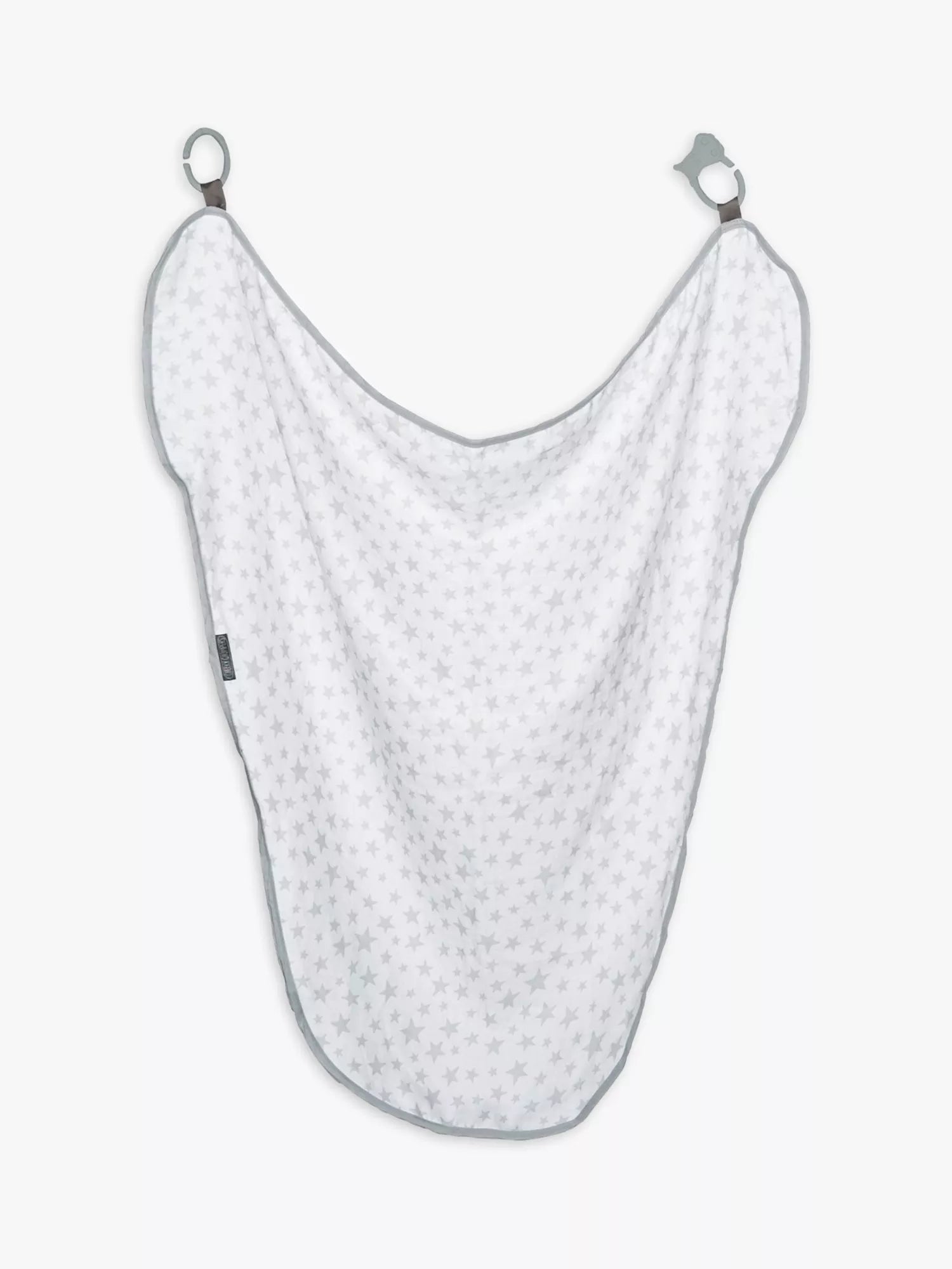 Cheeky Chompers multi muslin breastfeeding cover, silver stars (British brand)