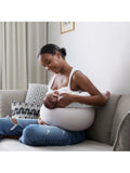 bbhugme nursing pillow pink melange - British product