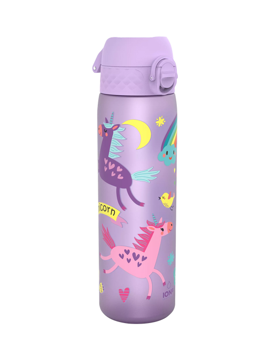 Ion8 Unicorn Leak-Proof Recyclon Drinks Bottle, 500ml, Rose Quartz