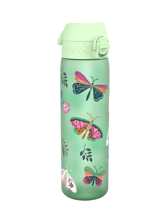 Ion8 Wild Butterflies Leak-Proof Recyclon Drinks Bottle, 500ml, Surf Green
